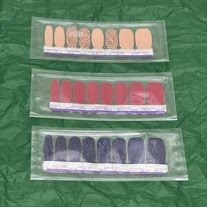 Color Street Twilight Hour, Munich Mulberry, All Wild Up Nail Strips